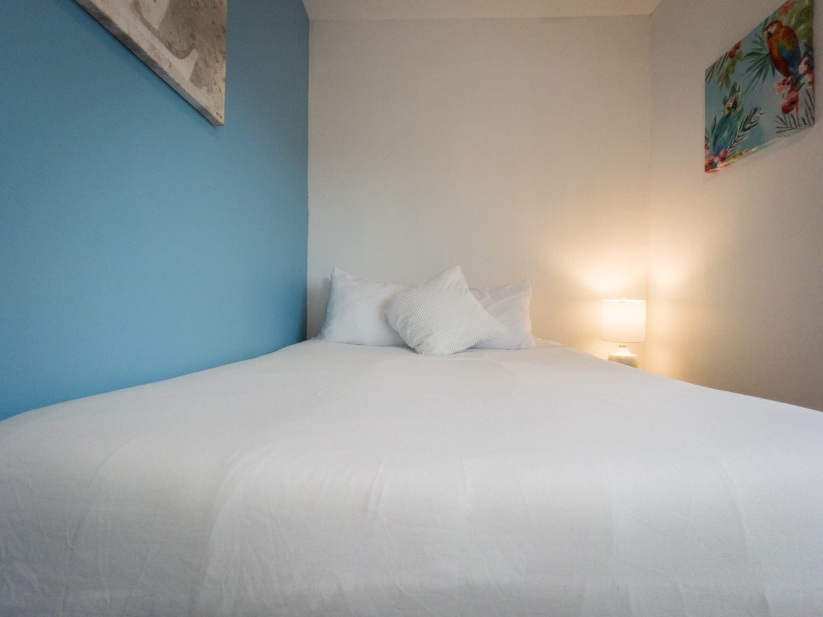 Queen bedroom in the Cuba Libre Suite near loanDepot Park